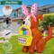 GOOSH 5.2 FT Easter Inflatables Cute Dog with Easter Eggs with Built-in LEDs